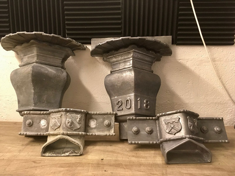 Castle hoppers and down pipes
